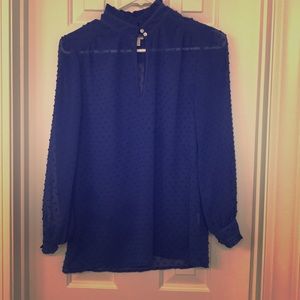 Jcrew texture keyhole blouse